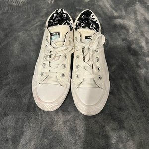 white low top converse